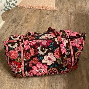 Vera Bradley Mod Floral Pink Duffle Bag